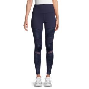 Alo Yoga Black High-Waisted Moto Leggings Size Small Athletic Gym